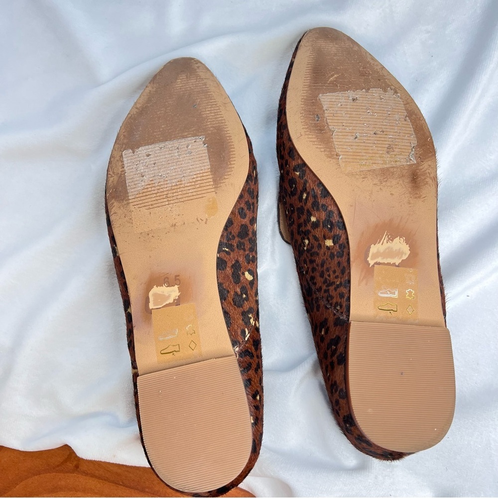 MADEWELL The Frances Skimmer in Painted Leopard Calf Hair Sz 6.5 - Picture 6 of 15